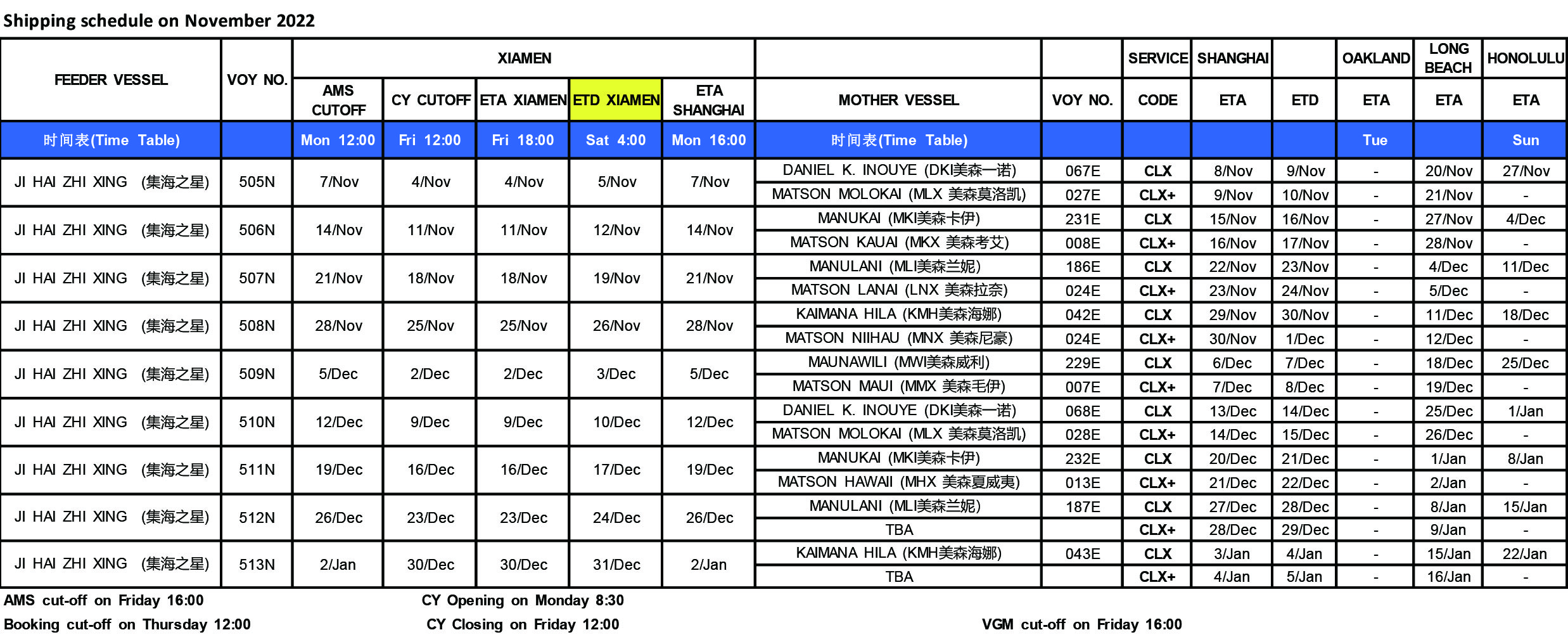 Shipping schedule on November 2022.jpg